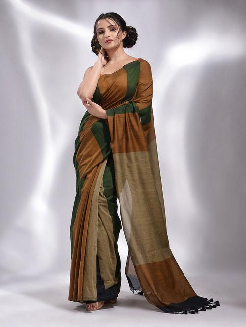 self design woven saree with blouse - 19993398 - Very Small Image - 1