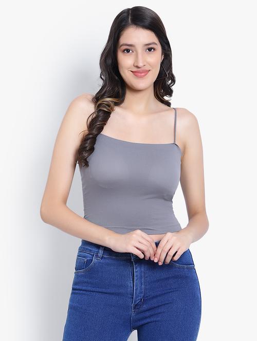 grey solid camisole - 19993793 - Very Small Image - 1