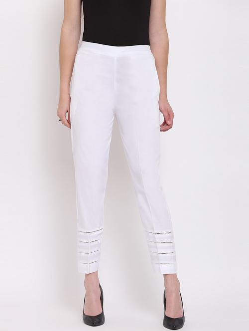solid mid rise flat front trouser - 19994356 - Very Small Image - 1