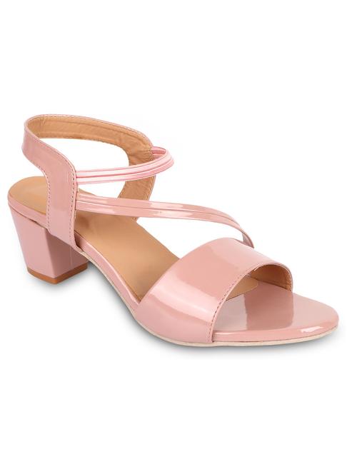 pink back strap block heel sandals - 19995814 - Very Small Image - 1