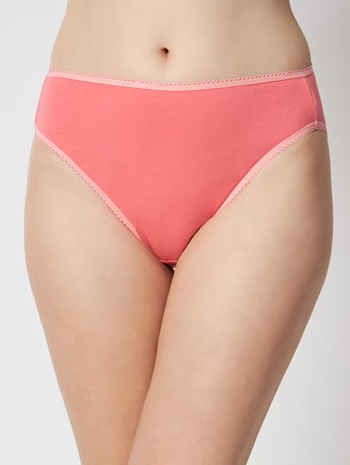 peach solid mid rise regular panty - 19996671 - Very Small Image - 1