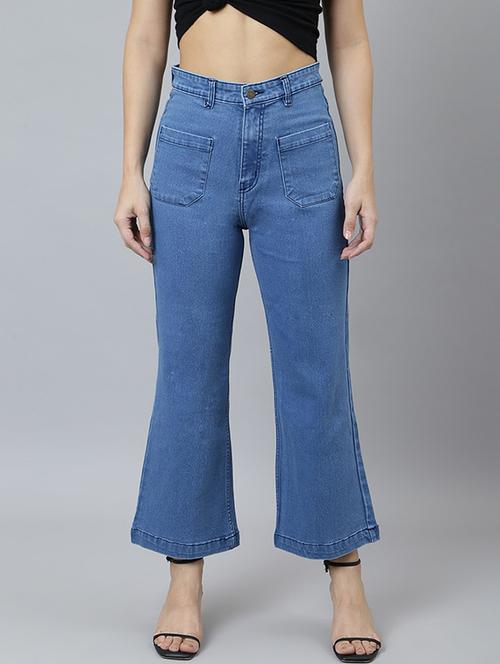 light blue cotton blend jeans - 19996758 - Very Small Image - 1