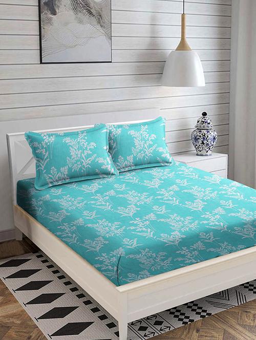 double queen bedsheet with 2 pillow covers - 19997197 - Very Small Image - 1