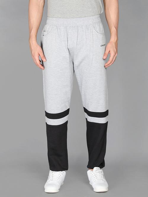 men's color block mid rise track pant - 19999815 - Very Small Image - 1