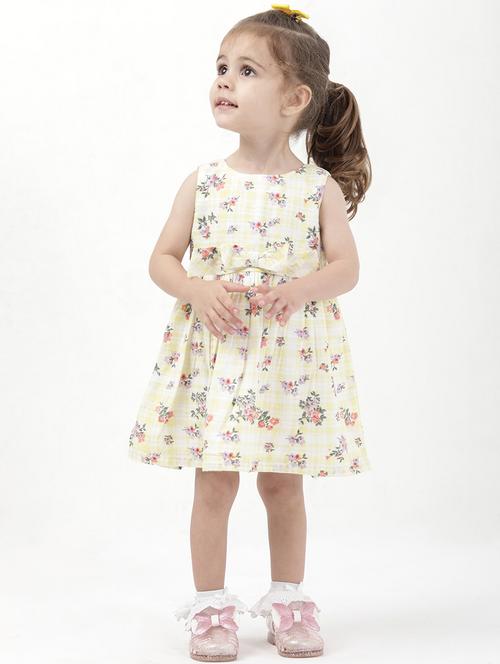 girls round neck sleeveless frock - 20000015 - Very Small Image - 1