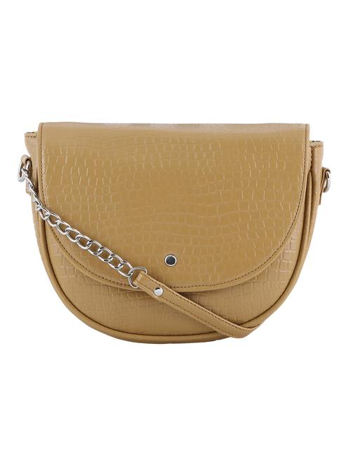 nude leatherette (pu) sling bag - 20004568 - Very Small Image - 1