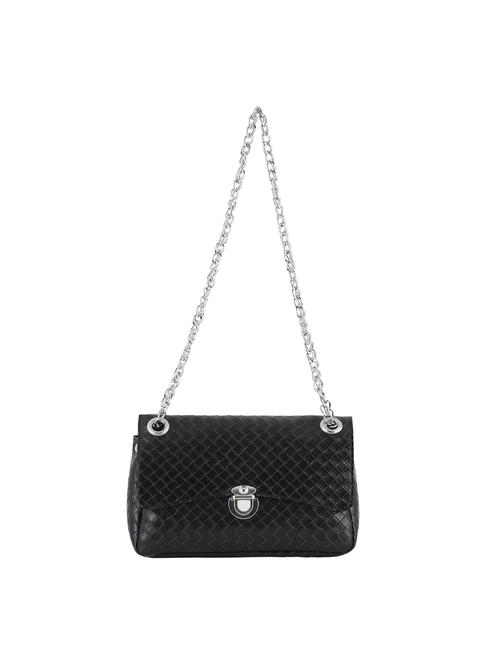 black leatherette (pu) sling bag - 20004578 - Very Small Image - 1