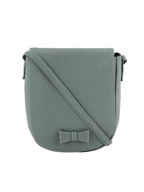 green leatherette (pu) sling bag - 20004582 - Very Small Image - 1