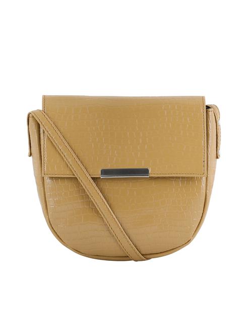 nude leatherette (pu) sling bag - 20004585 - Very Small Image - 1