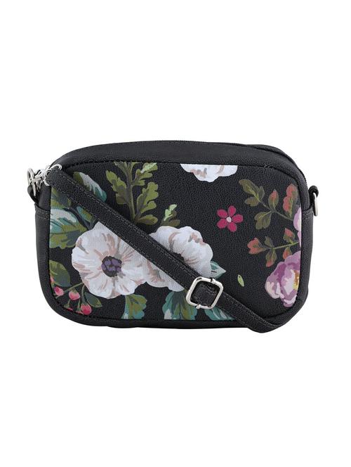 black leatherette (pu) sling bag - 20004622 - Very Small Image - 1