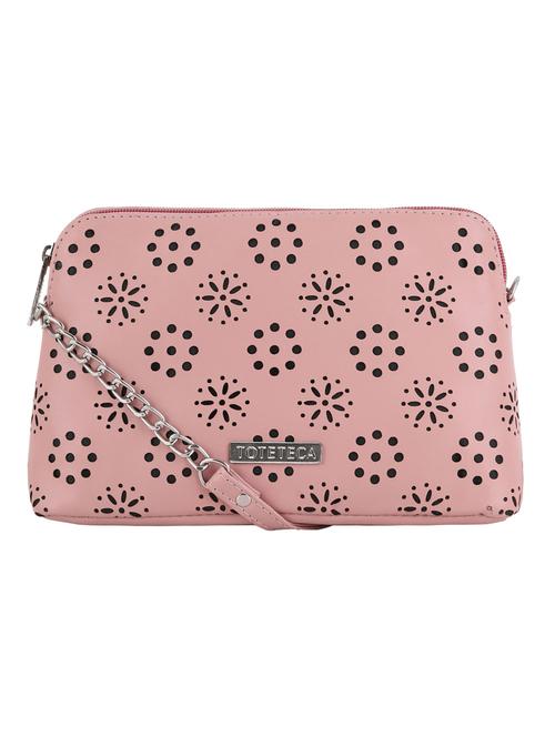 pink leatherette (pu) sling bag - 20004663 - Very Small Image - 1