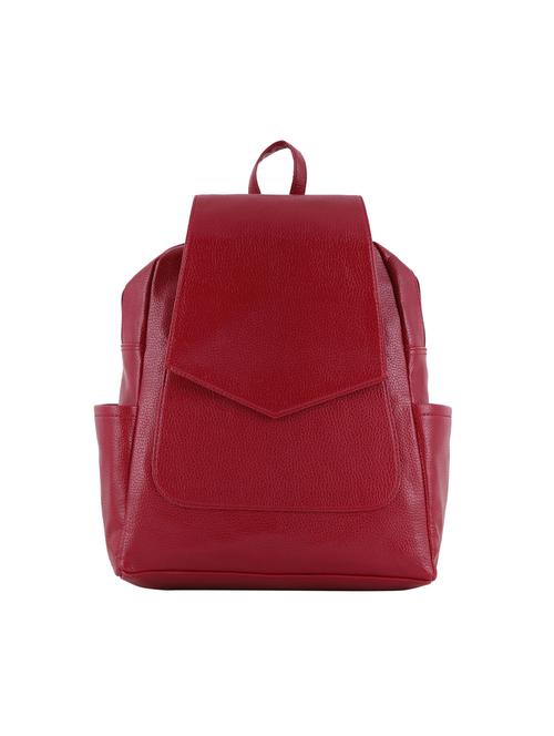 red leatherette (pu) regular backpack - 20004706 - Very Small Image - 1