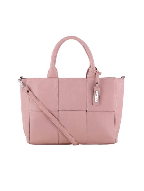 pink leatherette (pu) handbag - 20004771 - Very Small Image - 1