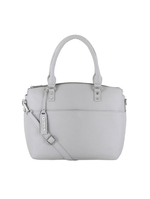 grey leatherette (pu) handbag - 20004827 - Very Small Image - 1