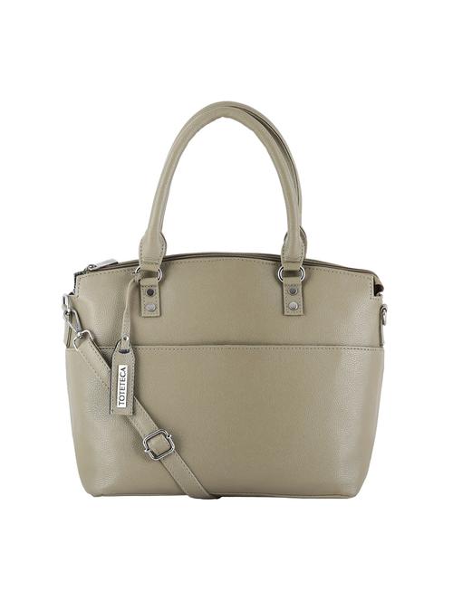 olive green leatherette (pu) regular handbag - 20004828 - Very Small Image - 1