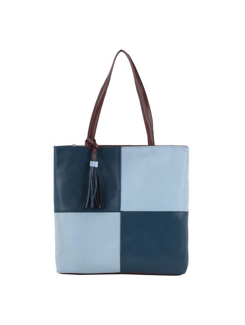 blue leatherette (pu) regular tote - 20004832 - Very Small Image - 1
