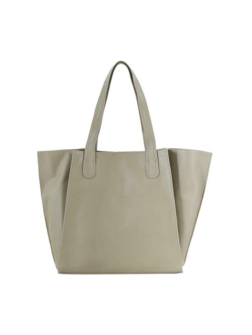 cream leatherette (pu) regular tote - 20004859 - Very Small Image - 1