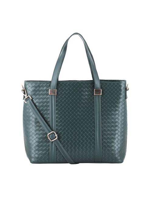 green leatherette (pu) handbag - 20004900 - Very Small Image - 1