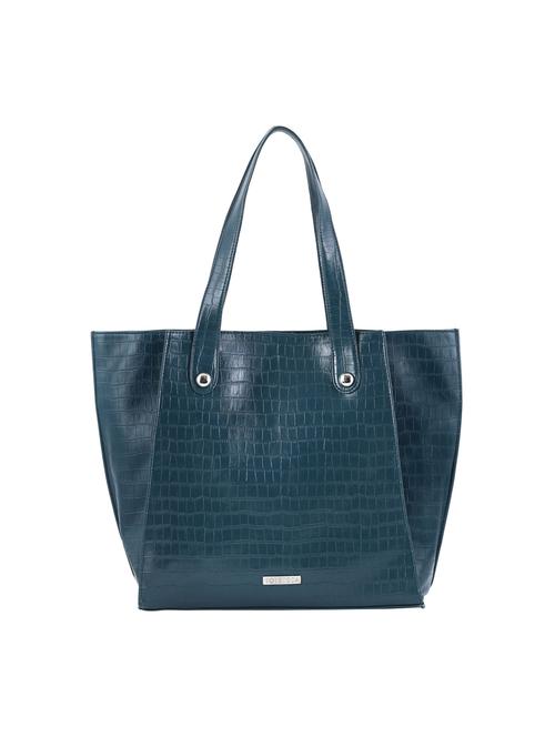 bottle green leatherette (pu) regular tote - 20004914 - Very Small Image - 1