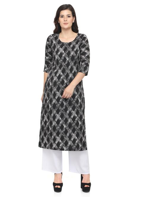 women's straight kurta - 20007289 - Very Small Image - 1
