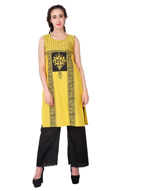 women's straight kurta - 20007299 - Very Small Image - 1