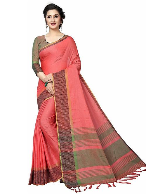 self design woven saree with blouse - 20007997 - Very Small Image - 1