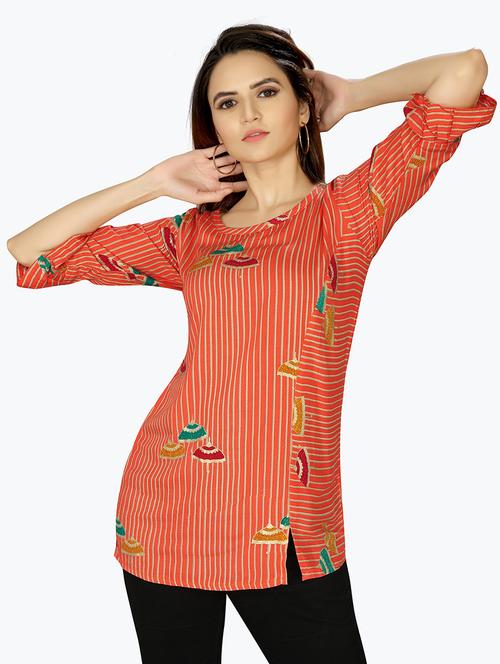 pink viscose regular top - 20008376 - Very Small Image - 1