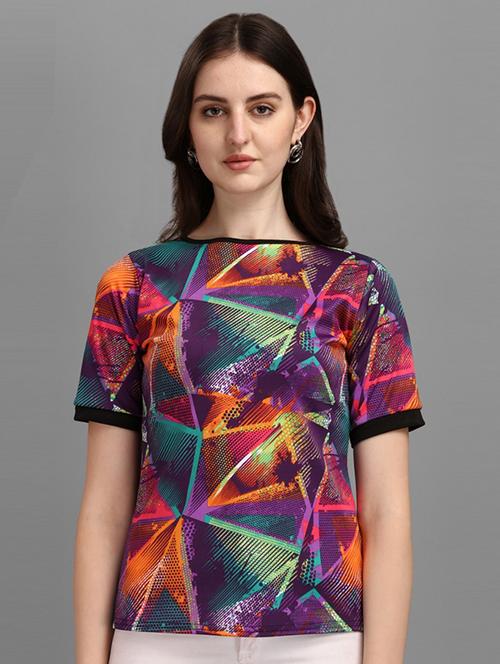 multi colored printed regular top - 20008450 - Very Small Image - 1
