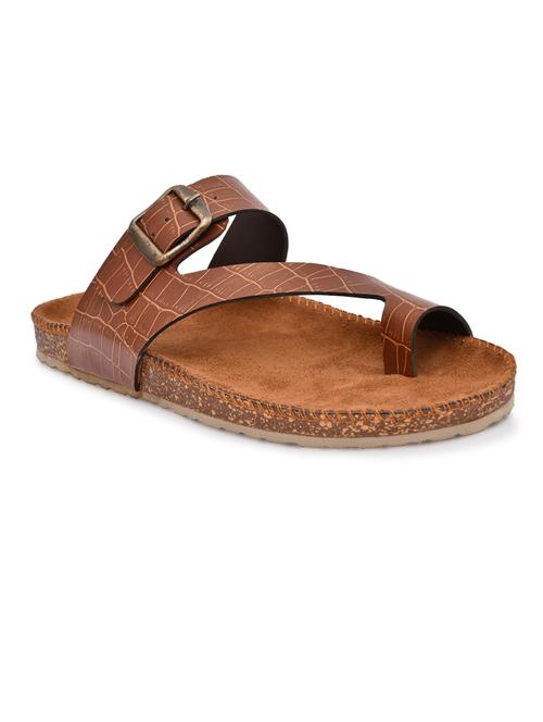 tan suede slip on sandals - 20008770 - Very Small Image - 1