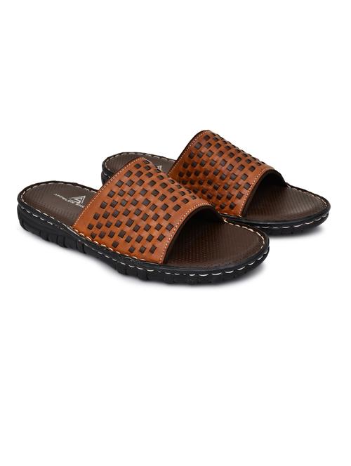 tan synthetic slip on sandals - 20008774 - Very Small Image - 1