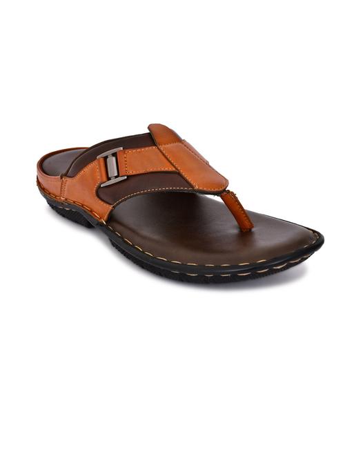 tan pu toe separator slippers - 20008799 - Very Small Image - 1