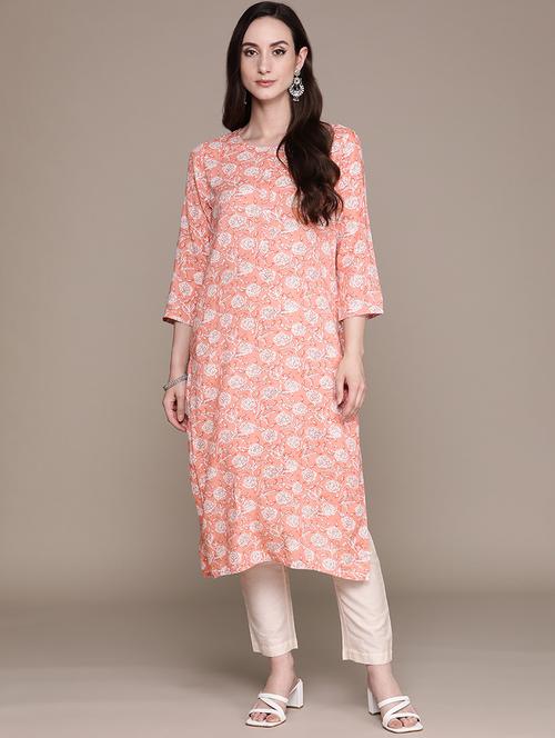 women's straight kurta - 20009129 - Very Small Image - 1