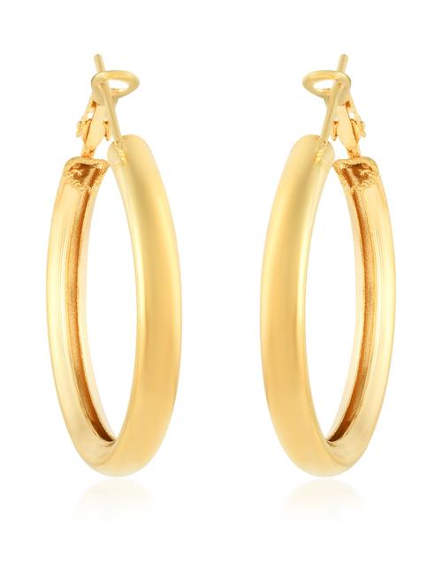 yellow brass hoop earring - 20009929 - Very Small Image - 1