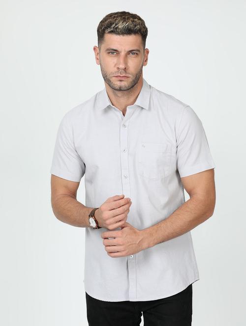 mens solid casual shirt - 20010512 - Very Small Image - 1