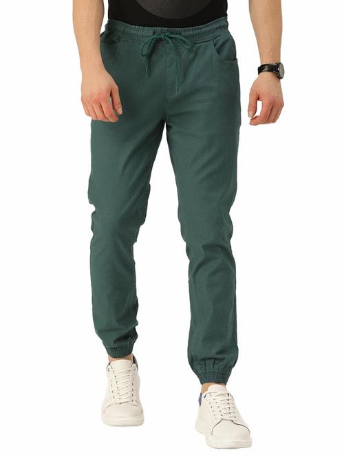 teal green cotton jogger - 20010614 - Very Small Image - 1