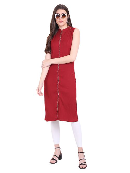 women's straight kurta - 20012479 - Very Small Image - 1
