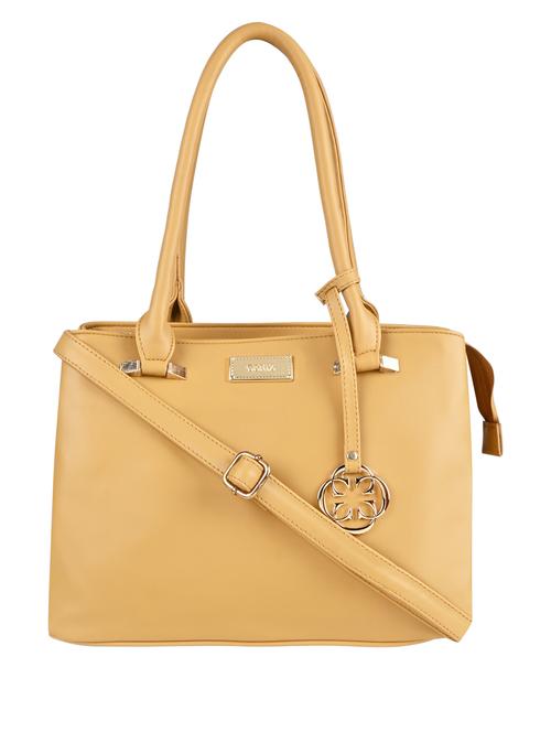 yellow leatherette (pu) handbag - 20013465 - Very Small Image - 1