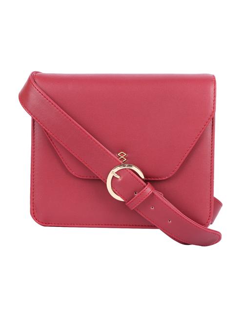 red leatherette (pu) sling bag - 20013480 - Very Small Image - 1