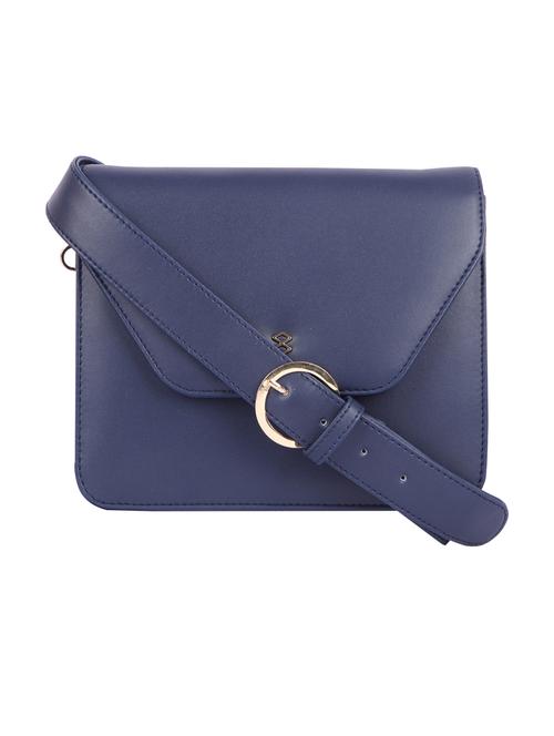 blue leatherette (pu) sling bag - 20013481 - Very Small Image - 1