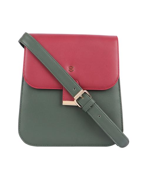 red leatherette (pu) sling bag - 20013484 - Very Small Image - 1