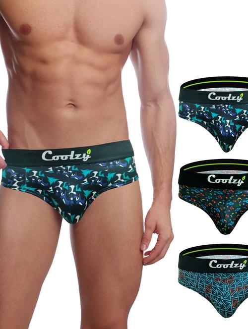 pack of 3 printed hipster briefs - 20013543 - Very Small Image - 1