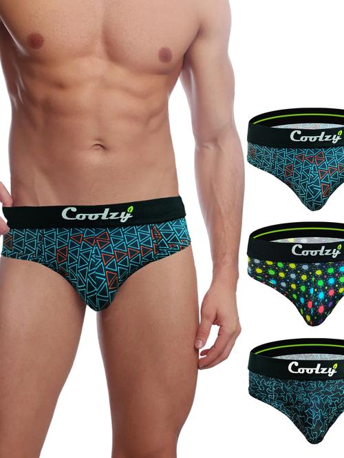 pack of 3 printed hipster briefs - 20013554 - Very Small Image - 1