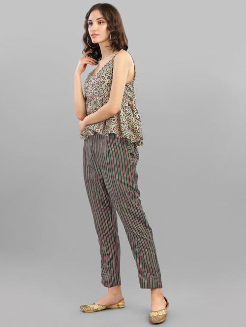 women printed short kurta pant set - 20013589 - Very Small Image - 1