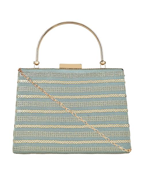 green fabric regular clutch - 20014117 - Very Small Image - 1