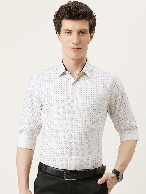 white cotton formal shirt - 20014161 - Very Small Image - 1