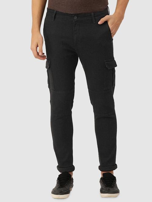 mens cargo plain jeans - 20014273 - Very Small Image - 1