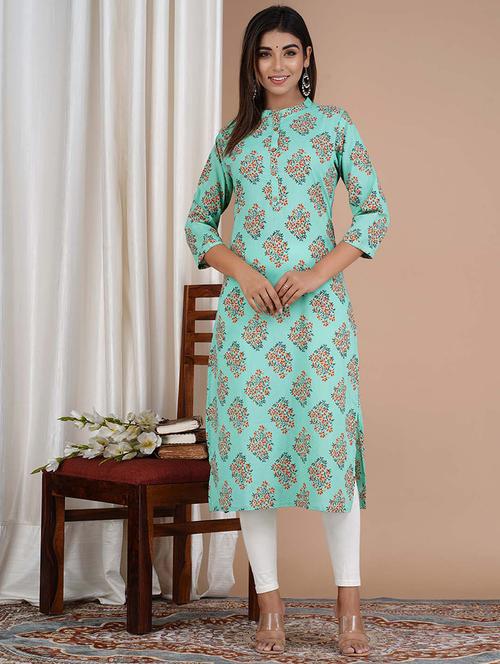 women's straight kurta - 20014403 - Very Small Image - 1