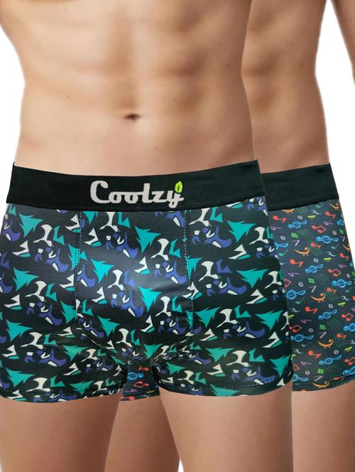 pack of 2 printed trunks - 20015047 - Very Small Image - 1