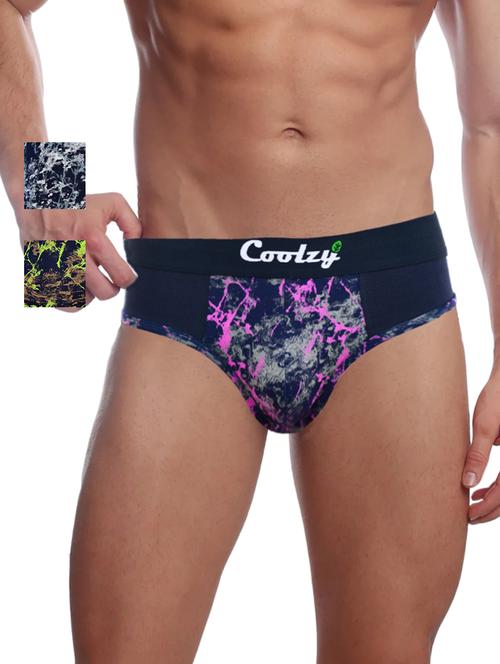 pack of 2 printed hipster briefs - 20015198 - Very Small Image - 1