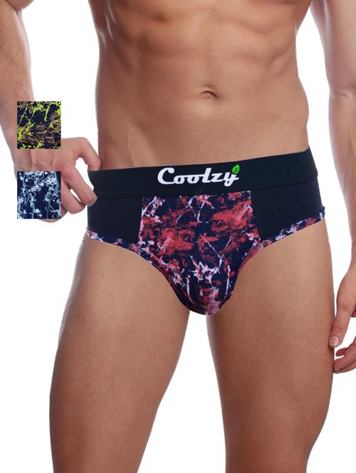 pack of 2 printed hipster briefs - 20015204 - Very Small Image - 1